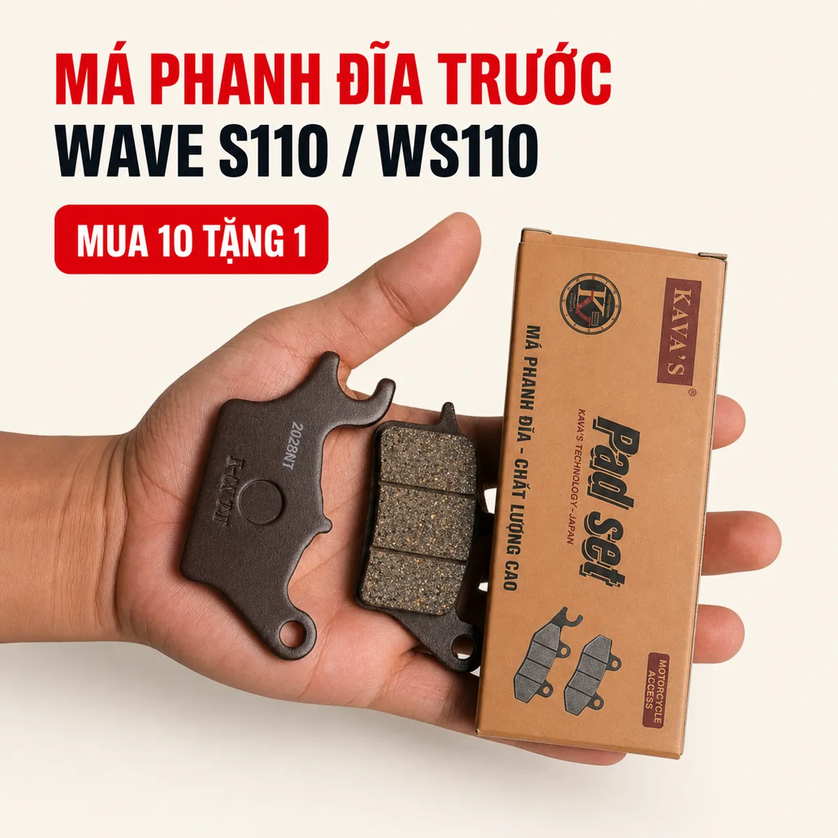 Phụ tùng Honda Wave S110 (WS110): bát phốt, má phanh, vòng bi và đồ máy