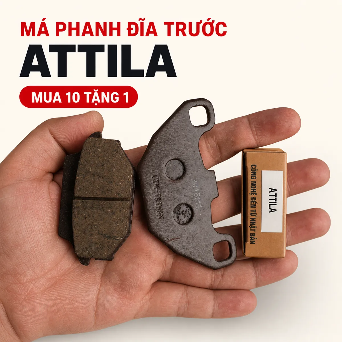 Phụ tùng SYM Attila: bát phốt, má phanh và đồ máy